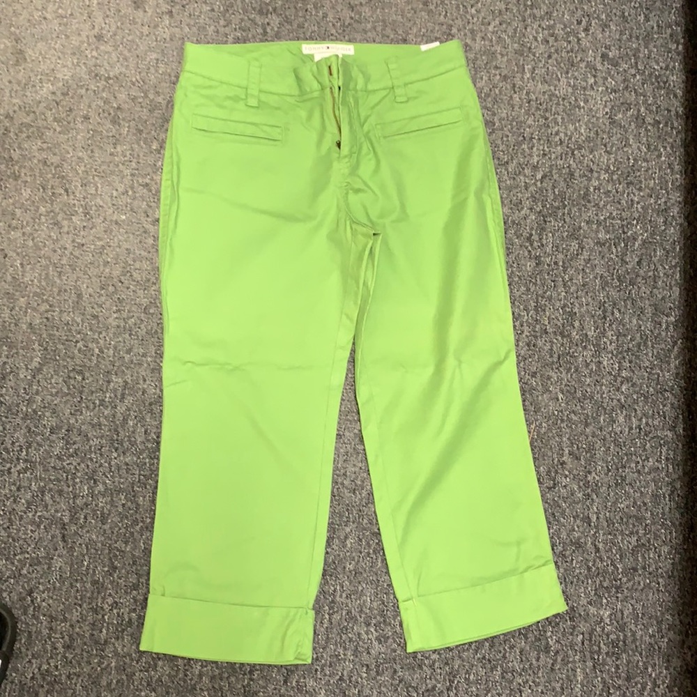 Super cute green cropped pants - Tommy Hilfiger!